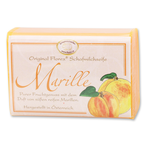 Schafmilchseife eckig 100g klassisch, Marille 