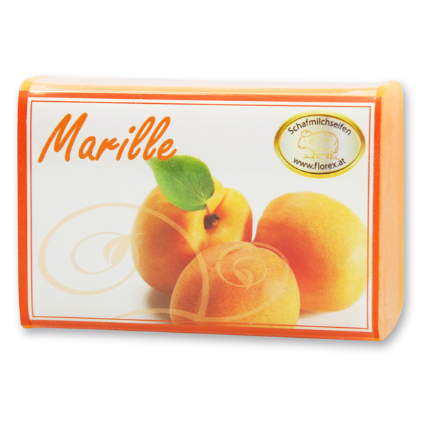 Schafmilchseife eckig 100g modern, Marille 