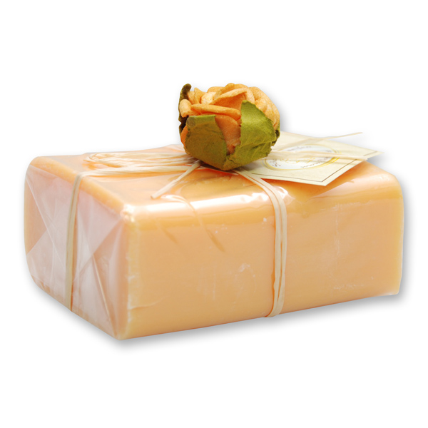Sheep milk soap square 100g 1 piece packed, Orange 