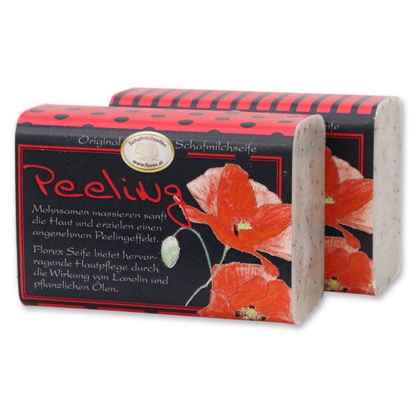 Schafmilchseife eckig 100g Jung & Flott, Peeling weiß 