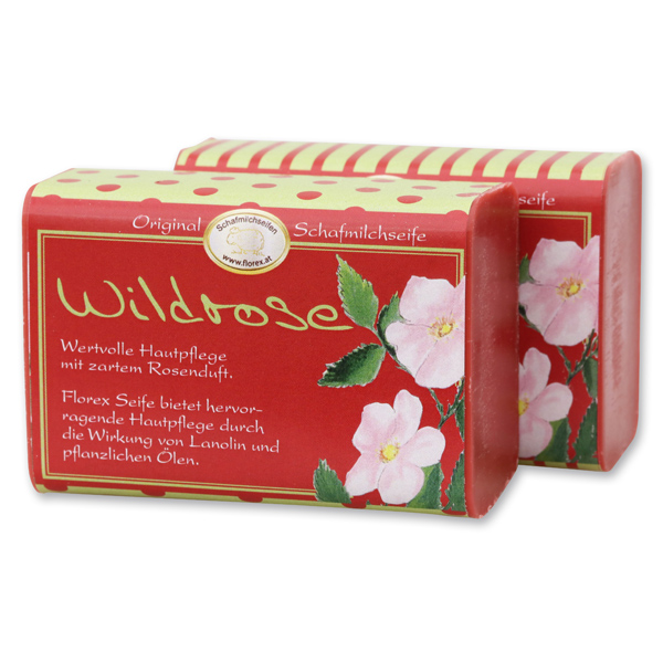 Schafmilchseife eckig 100g Jung & Flott, Wildrose 