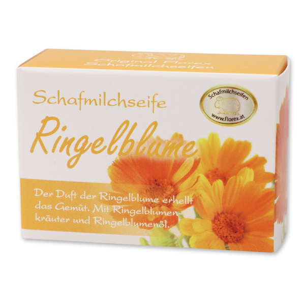 Sheep milk soap square 100g paper box, Marigold 