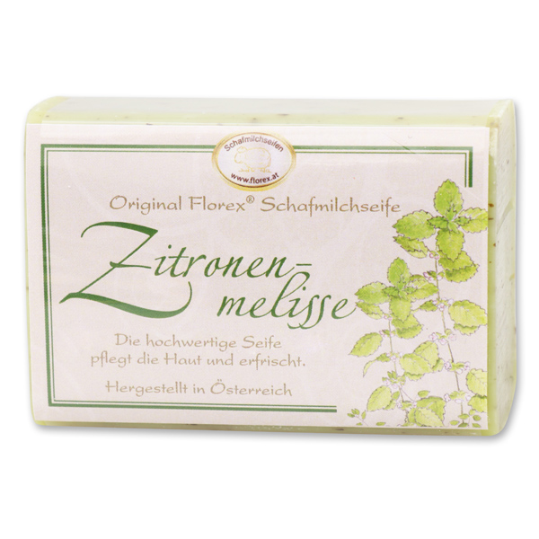 Sheep milk soap square 100g classic, Lemon balm 