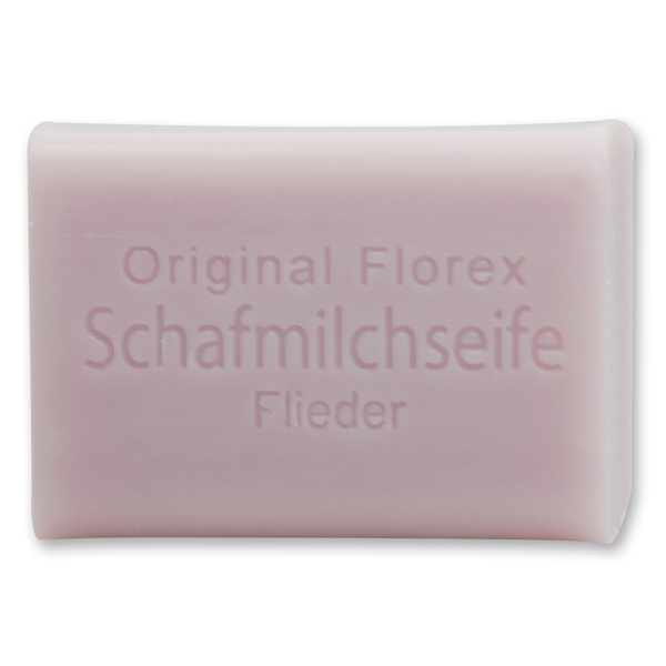 Sheep milk soap square 100g in a cellophane bag, Lilac 