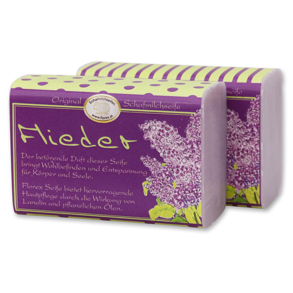 Schafmilchseife eckig 100g Jung & Flott, Flieder 