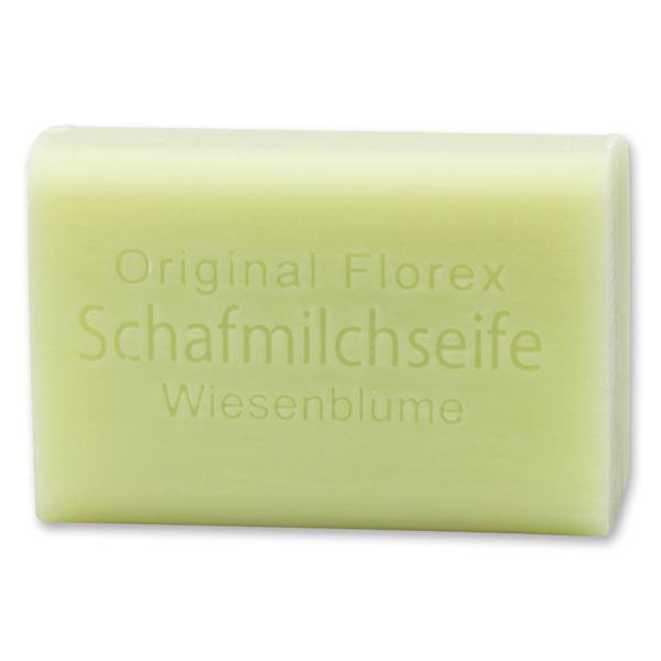 Schafmilchseife eckig 100g, Wiesenblume 