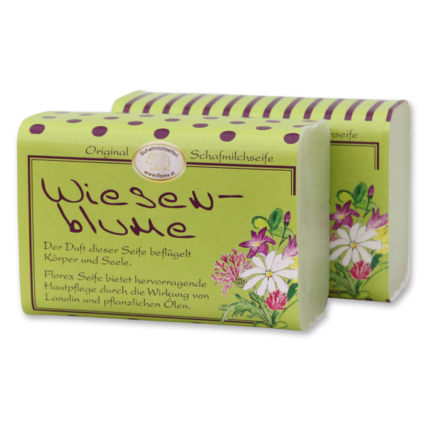 Schafmilchseife eckig 100g Jung & Flott, Wiesenblume 