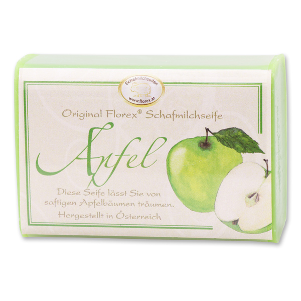 Sheep milk soap square 100g classic, Apple 