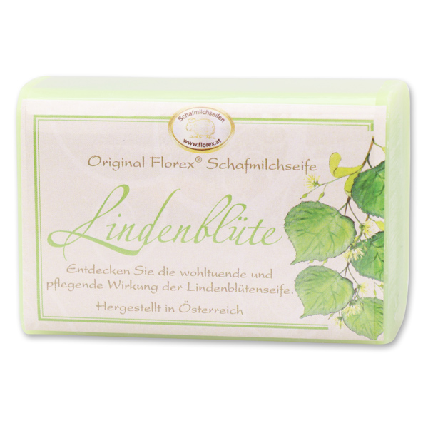 Schafmilchseife eckig 100g klassisch, Lindenblüte 