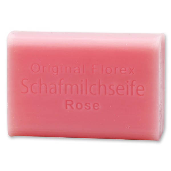 Sheep milk soap square 100g, Rose "Diana" 