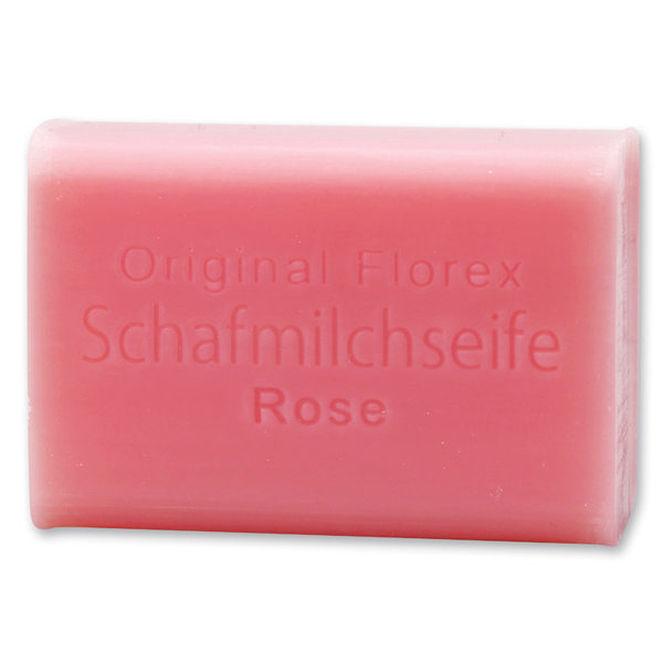 Schafmilchseife eckig 100g, Rose Diana 