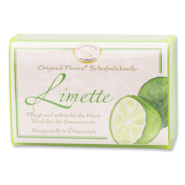 Schafmilchseife eckig 100g klassisch, Limette 