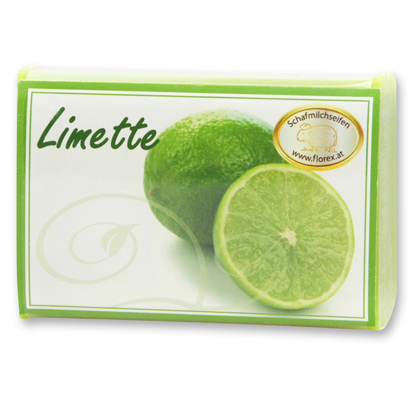 Schafmilchseife eckig 100g modern, Limette 