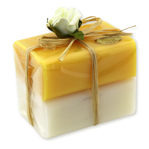 Sheep milk soap square 100g 2 pieces packed, Classic/Peony 