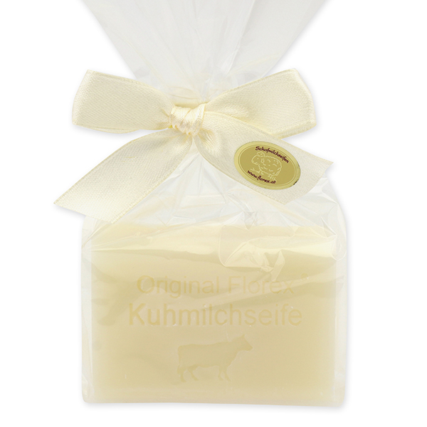 Milchseife eckig 100g in Cello, Kuhmilch 