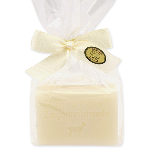 Milk soap square 100g in a cellophane bag, Goat milk 
