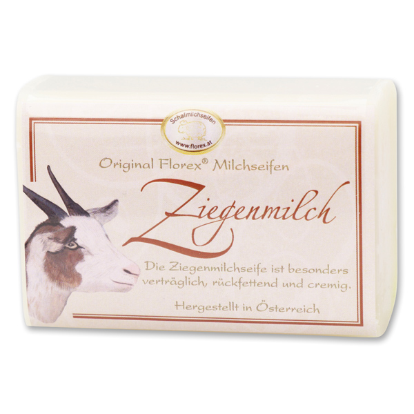 Milchseife eckig 100g klassisch, Ziegenmilch 