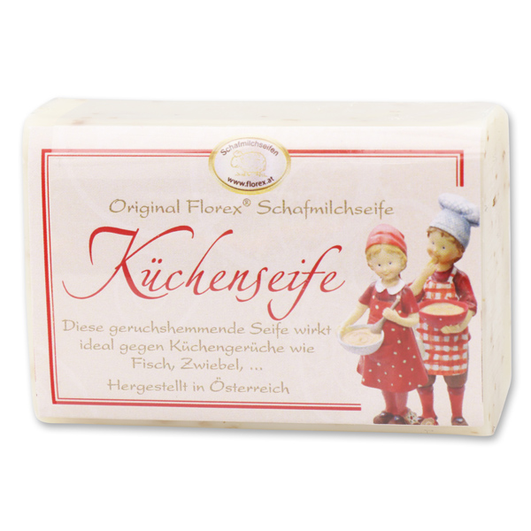 Schafmilchseife eckig 100g klassisch, Küchenseife 