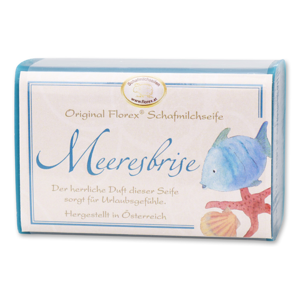 Schafmilchseife eckig 100g klassisch, Meeresbrise 