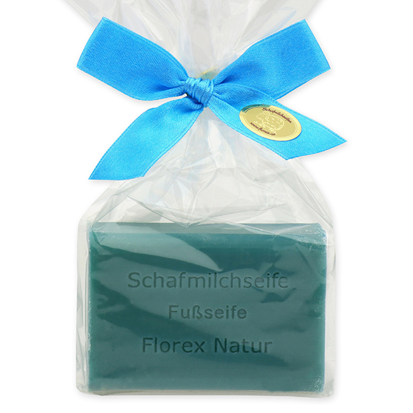Schafmilchseife eckig 100g in Cello, Fußseife 