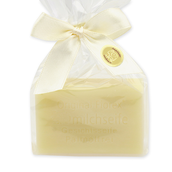 Sheep milk soap 100g without palm oil in a cellophane bag, Facial soap 