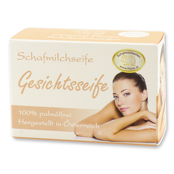 Sheep milk soap square 100g paper box, Christmas rose silver 