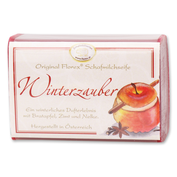 Schafmilchseife eckig 100g klassisch, Winterzauber 