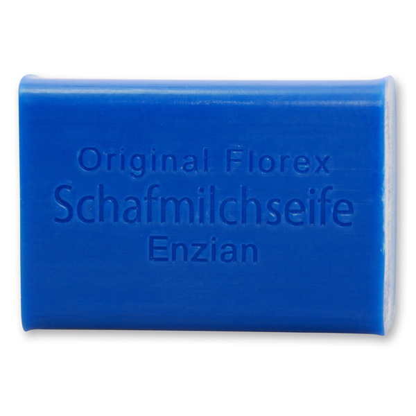 Schafmilchseife eckig 100g, Enzian 