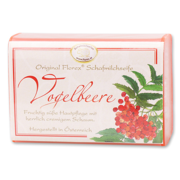 Sheep milk soap square 100g classic, Rowan berry 