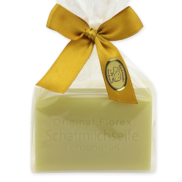 Schafmilchseife eckig 100g in Cello, Lemongras 