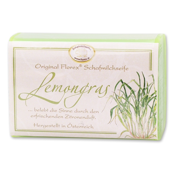 Schafmilchseife eckig 100g klassisch, Lemongras 