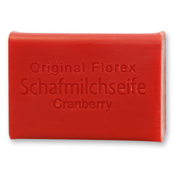 Schafmilchseife eckig 100g, Cranberry 