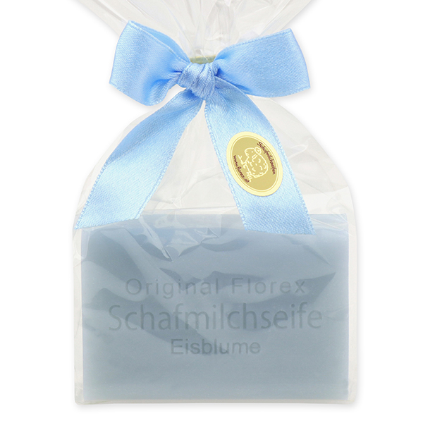 Schafmilchseife eckig 100g in Cello, Eisblume 