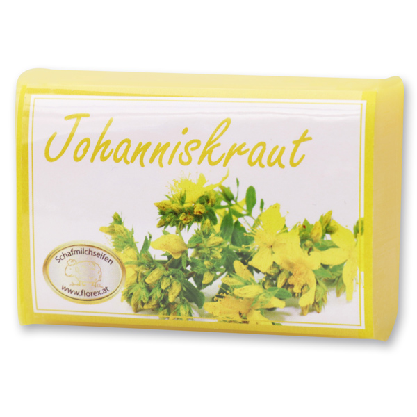 Schafmilchseife eckig 100g modern, Johanniskraut 