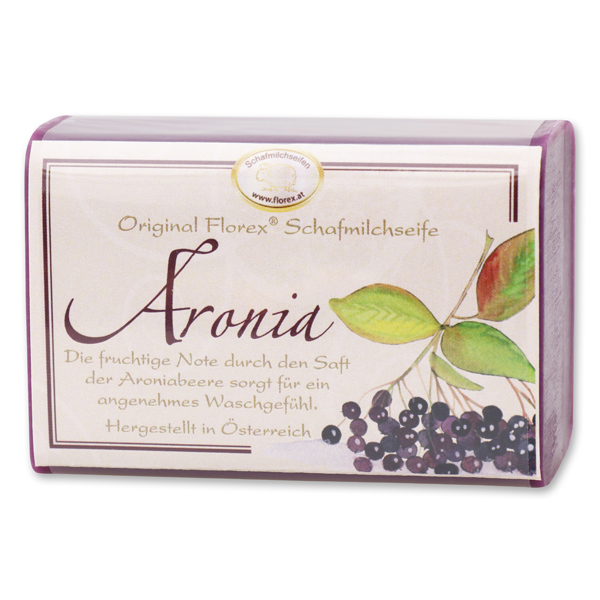 Schafmilchseife eckig 100g klassisch, Aronia 