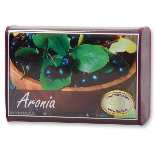 Schafmilchseife eckig 100g modern, Aronia 