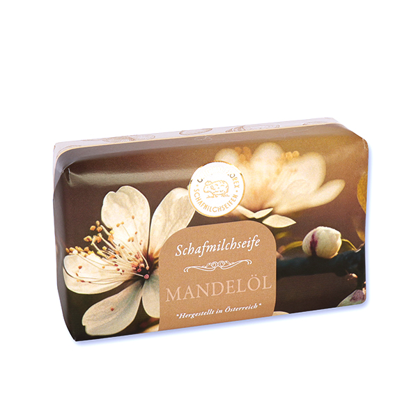 Sheep milk soap 200g "Golden Moments", Almond oil 