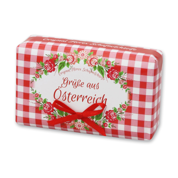 Sheep milk soap Luxury 100g "Greetings from Austria", Pomegranate 