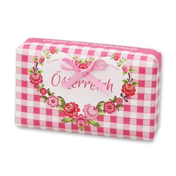 Sheep milk soap Luxury 100g "Greetings from Austria", Peony 