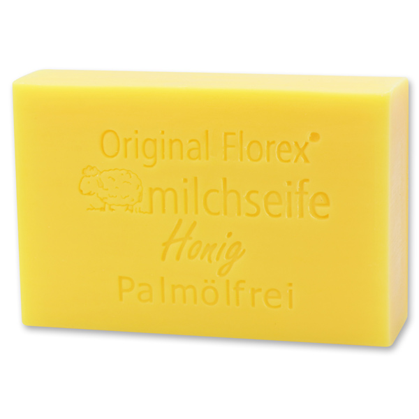 Palmölfreie Schafmilchseife eckig 150g, Honig 