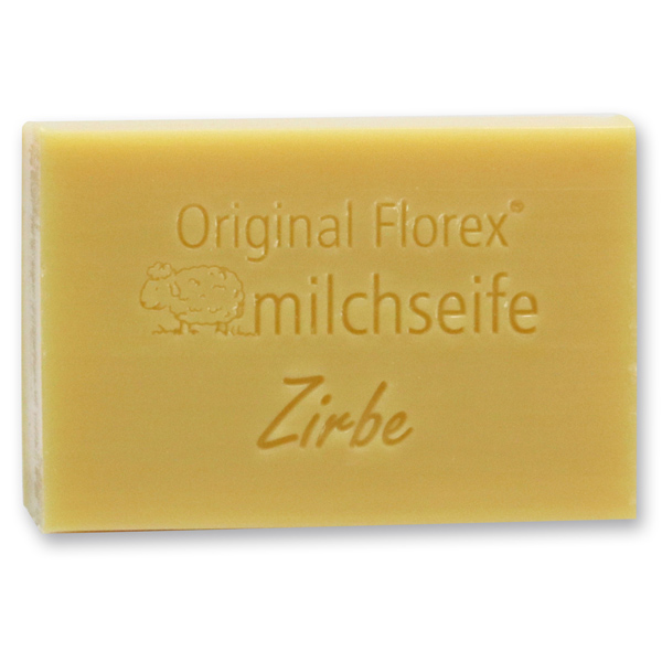 Schafmilchseife eckig 150g, Zirbe 