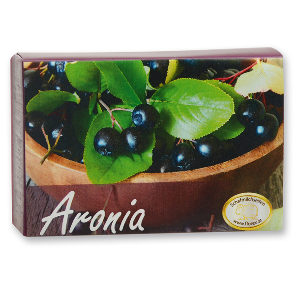 Sheep milk soap square 150g modern, Aronia 