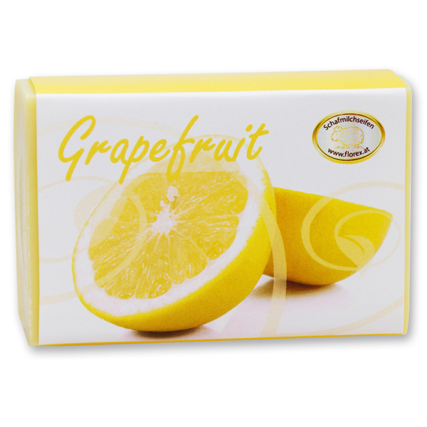 Sheep milk soap square 150g modern, Grapefruit 