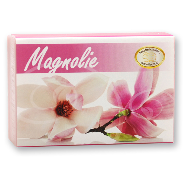 Sheep milk soap square 150g modern, Magnolia 
