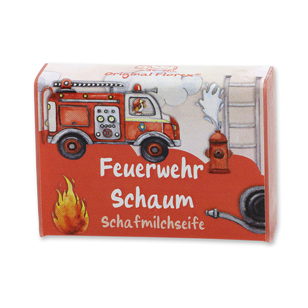 Schafmilchseife eckig 25g "Feuerwehr Schaum", Beerentraum 