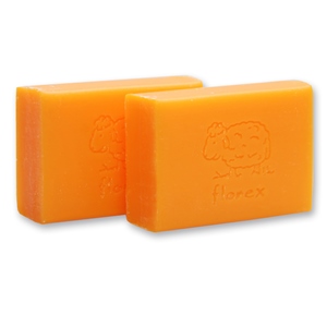 Schafmilchseife Wiener Gästeseife 25g, Orange 