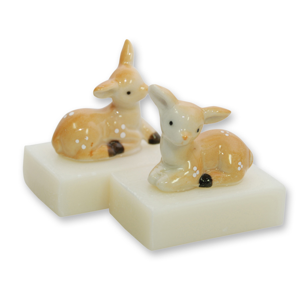 Sheep milk quest soap 25g decorated with a fawn, Classic 