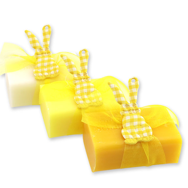 Sheep milk soap 100g, decorated with a rabbit, sorted 