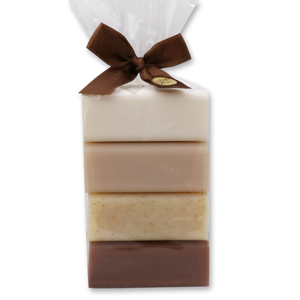 Sheep milk soap 4x100g in a cellophane, sorted 