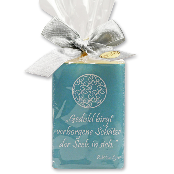 Sheep milk soap 100g "Motive Innere Ruhe" in a cellophane bag, Incense 